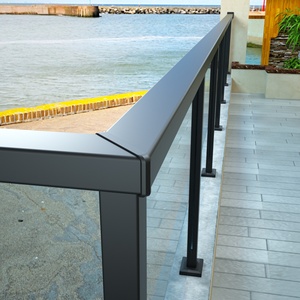 Main courante de balcon carrée avec fentes pour verre de 12 mm, forte capacité de charge, idéale pour <span class=keywords><strong>les</strong></span> immeubles de grande hauteur - Product Image 6