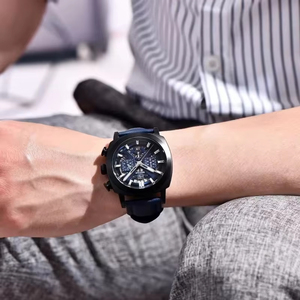 Reloj Deportivo de Cuero para Hombre BENYAR 5205 con Movimiento de Cuarzo, Diseño Resistente al Agua, Anti-Reflejante y Cronógrafo - Product Image 6