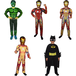 男の子のためのホットセール高品質スーパーヒーローマッスルジャンプスーツハロウィンコスチューム - Product Image 3