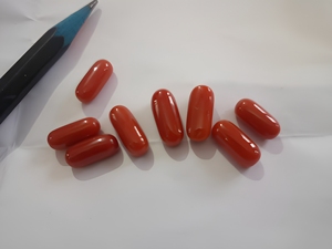 Coral Rouge Naturel Italien (Moonga) Taillé en Ovale, Pierre Précieuse en Vrac en Gros pour Bijoux et Astrologie - Product Image 1