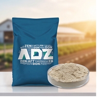 Additif alimentaire pour bétail, volailles et animaux aquatiques, matière première, enzyme dégradante de mycotoxines à haute activité et liant de mycotoxines