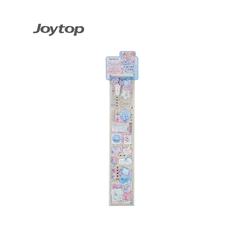 Joytop 000385 Wholesale Sakura Set-Crystal Strip Sticker Die Cut