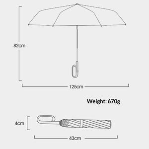 Ensemble <span class=keywords><strong>de</strong></span> parapluies pare-soleil double pour voiture, grand, coupe-vent, avec poignée en plastique, pliable automatiquement à 10 baleines, avec anneau <span class=keywords><strong>de</strong></span> fixation <span class=keywords><strong>de</strong></span> 27 pouces, pour soleil et pluie - Product Image 2