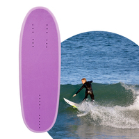 KUAYO FUN Haute Qualité Nouveau Design Sports Nautiques Extérieurs Fibre de Carbone PVC Violet Mini 96CM 8.3L Wake Foil Hydrofoil Board