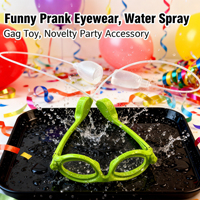 Nouveauté lunettes de pulvérisation d'eau blague jouet drôle Gag cadeau pour enfants fête jeu astuce accessoire, blague hilarante jouet personnalisation