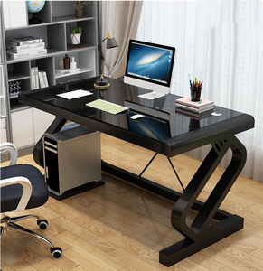 YQ JENMW <span class=keywords><strong>bureau</strong></span> d'ordinateur à domicile <span class=keywords><strong>bureau</strong></span> de jeu en <span class=keywords><strong>verre</strong></span> trempé avec <span class=keywords><strong>plateau</strong></span> de clavier - Product Image 4