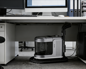 Aspirateur <span class=keywords><strong>vapeur</strong></span> portable humide/sec alimenté par <span class=keywords><strong>batterie</strong></span> 1800W avec réservoir d'eau amovible pour un usage domestique et hôtelier <span class=keywords><strong>sur</strong></span> les tapis et les canapés - Product Image 6