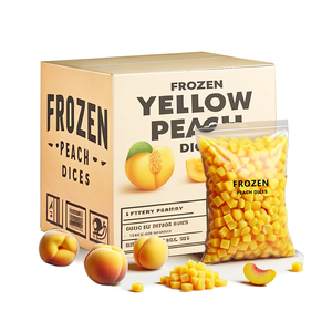 Di alta qualità autentico cinese congelato <span class=keywords><strong>pesche</strong></span> OEM IQF giallo pesca dadi alla rinfusa imballaggio a basso prezzo per i mercati - Product Image 1