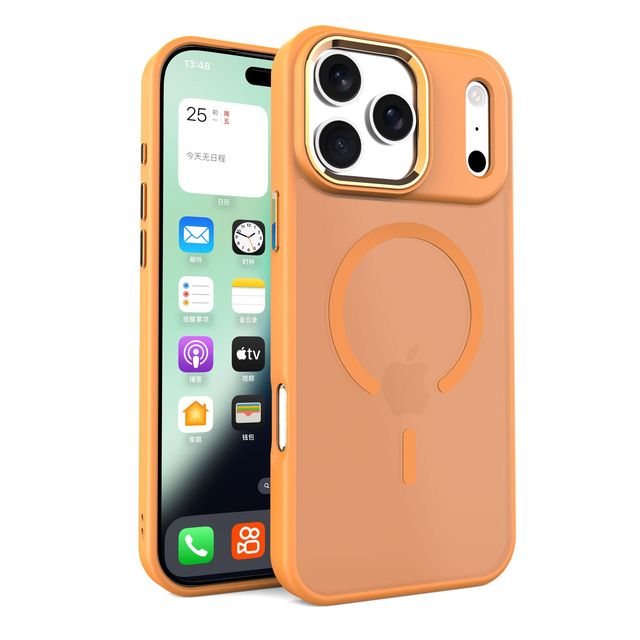 Premium Original Touch Feeling Color Match Hydrophobic Aluminum Independent Button Mobile Phone Case Stock for iPhone 17 Pro 16