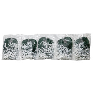 Étiquettes de taille pour vêtements en polyester avec boucle, noires et blanches, à suspendre, avec cordon - Product Image 5