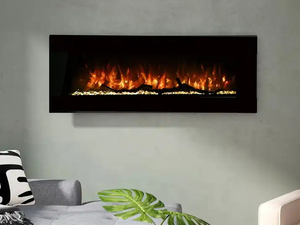 Chimenea eléctrica montada en la pared para decoración del hogar, soporte de <span class=keywords><strong>TV</strong></span>, llama LED, termostato ajustable, Control remoto, eficiencia energética, venta al por mayor - Product Image 5