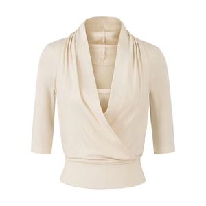 Blusas Holgadas de Manga Larga con Cuello en V para Mujer, Estilo Coreano, Camisa de Trabajo Elegante para Uso Formal y Casual de Negocios - Product Image 3