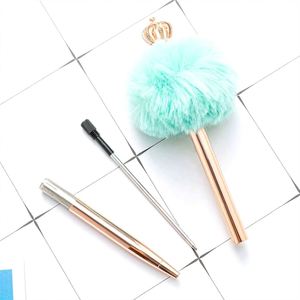 Cute Fluffy Metal Pom Ballpoint <b>Pen</b> - Fun Promotional Gift for Business Events - Product Image 4