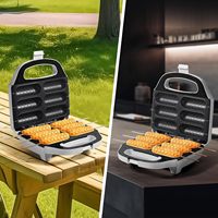 Machine électrique de gaufre de grille-pain de fabricant de chien de maïs revêtement antiadhésif 750w parfait