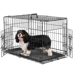 Puerta de alambre aprobada por la aerolínea portátil Pet Puppy Kennel Dog Travel Cage Crate - Product Image 6