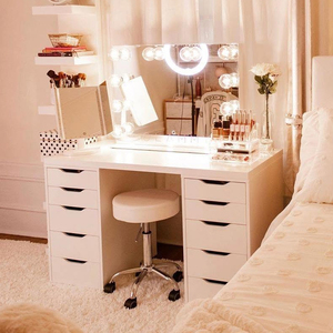 All'ingrosso tavolo da toletta da donna stile europeo di fascia alta personalizzato nordico bianco singola toletta adatta per i rivenditori Online - Product Image 1