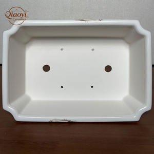 Macetas Rectangulares de Cerámica de Lujo Yixing, Hechas a Mano, Modernas, para Bonsái, con Acabado Glaseado a Alta Temperatura, para Plantas de Exterior, Gigantes - Product Image 5