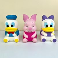 Jouets animaux mignons et colorés en PU souple avec yeux brillants, anti-stress, promotionnels, pour soulager le stress – Vente chaude