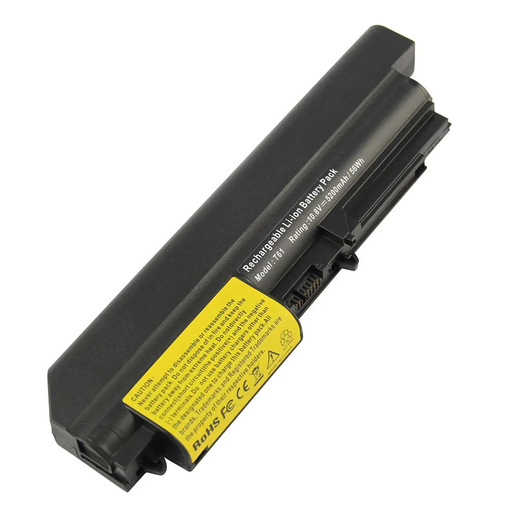 9 Cell Rechargeable Li-thium Laptop Battery for Lenovo Thinkpad R400 T400 T61 R61 R61i T61P 42T5229 Notebook Battery