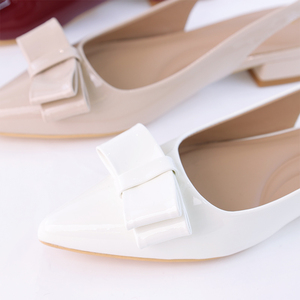 Lujo 2025 zapatos rojos para mujer con tacón cuadrado forro de lazo cómodo High Hills estilo Formal antideslizante tendencia de moda de verano - Product Image 5