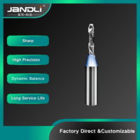 JANDLI Fraise droite à 3 dents TCT soudée pour découpe de panneaux, revêtement Nano Blue, compatible OEM/ODM pour machine de nesting CNC