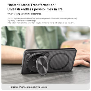 Nuova moda Nillkin custodia protettiva per telefono antiurto adatta a <span class=keywords><strong>Vivo</strong></span> X200 Pro CamShield Cover magnetica trasparente nera - Product Image 5