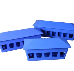 Mangeoire à pigeons bleu en forme <span class=keywords><strong>de</strong></span> cabane 50CM - Product Image 1