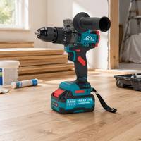 Perceuse sans fil MAXTON 20V avec moteur sans balais à percussion sans clé pour la construction métallique et le bricolage, perçage maximal 13mm, OEM