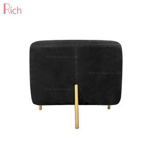 Fábrica al por mayor de muebles para el hogar de Banco de acero inoxidable tela de Taburete PUF Otomano - Product Image 3