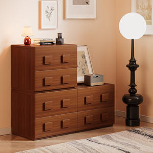 Mueble de TV <span class=keywords><strong>Carmen</strong></span> de Madera Maciza Estilo Vintage Multifuncional para Sala de Estar y Dormitorio con Almacenamiento en Pared y Suelo - Product Image 2