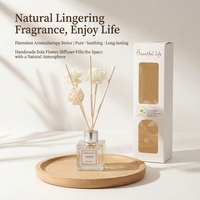 Diffuseur de parfum sans eau en bouteille carrée transparente blanche de 50 ml, huile essentielle pour chambre et salon, vente en gros d'usine