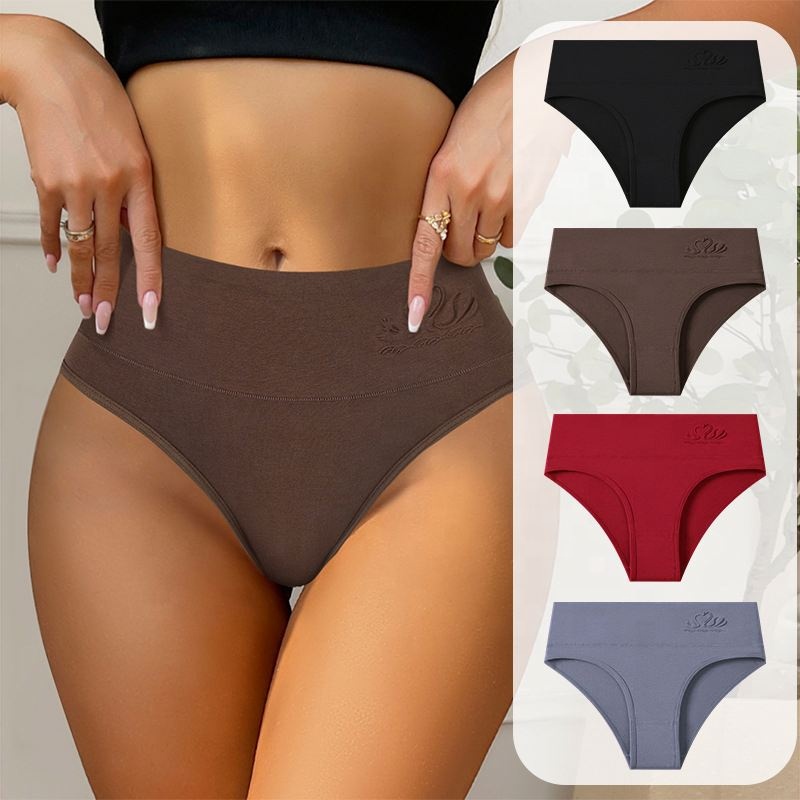 Lot De 6 Slips Brésiliens Femme ALL OF ME – 95% Coton, Respirants – Taille S à XXL, Détail Dentelle - 4