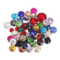 Selina Kristal Bulat Berbentuk Bunga dengan Cakar Kaca Rhinestone untuk Aksesori Pakaian, Sepatu, Topi, Tas, Gaun Pengantin.