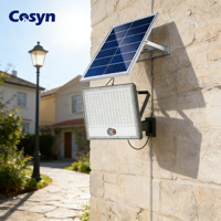 Projecteur solaire LED intelligent en aluminium pour extérieur, jardin, allée, cour, pelouse, garage, stade, étanche IP65, 100W 300W