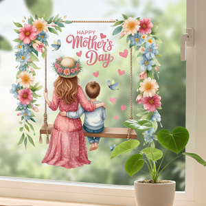 European and American Style Flower Themed Mirror Moisture-proof Wall Stickers for Living Room and Home <strong>Space</strong> <strong>Decoration</strong> - Product Image 3