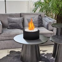 Extra Large Design Moderne Intérieur Extérieur Portable Bio Ethanol Cheminée Bol à Feu Propre Pot en Acier Inoxydable Autoportant