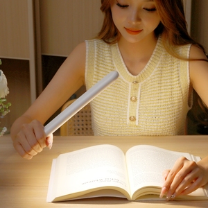 Lámpara de mesa moderna con base de madera, luz LED de escritorio para lectura de cabecera, estudio y trabajo - Product Image 4