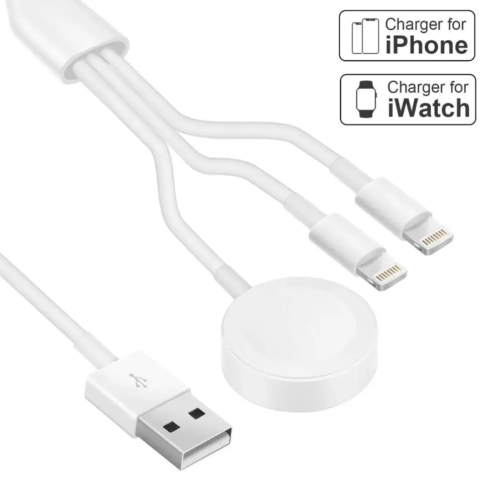 Compatible with Apple Watch Charger 3 in 1 Magnetic Wireless Charger Cable Compatible with for Apple Watch Charger