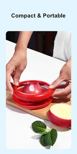 4 contenedores <span class=keywords><strong>de</strong></span> almacenamiento <span class=keywords><strong>de</strong></span> plástico reutilizables para cebolla, aguacate, limón, ajo y <span class=keywords><strong>tomate</strong></span> para organización <span class=keywords><strong>de</strong></span> alimentos en nevera - Product Image 3