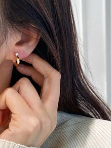 Xinfly 18K Gold Jewelry Custom Engraved Hoop <b>Earrings</b> Fashion Stud Bulk Order Free Gift <b>Box</b> with MOQ 2 Pairs Wholesale - Product Image 3