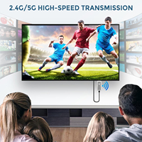 Adaptador de Pantalla Inalámbrico Wifi 1080p, Receptor de Duplicación de Pantalla Móvil, Dongle AirPlay para iPhone, Mac, Windows, Android