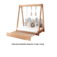 Lit superposé en bois de pin écologique West Shore, design nordique moderne, support solide, lit de jeu Montessori, 1200x2000mm