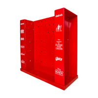Boîte d'affichage en carton personnalisée à 3 faces pour la vente au détail, présentoir de palette quart, présentoir de palette demi-palette pour boissons, empilable pour supermarché