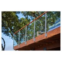 Prima Moderne mono stringer Escalier en verre/escalier en bois garde-corps en verre trempé conceptions pour maison indienne