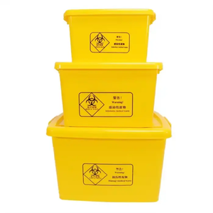 Medical Biohazard Waste <b>Bin</b> 20L 40L <b>60L</b> 100L Plastic Turnover Box For Hospital Clinic Use - Product Image 2