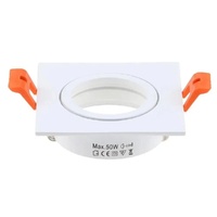 Spot encastré LED carré MR16 GU10 anti-éblouissement, orientable et dimmable