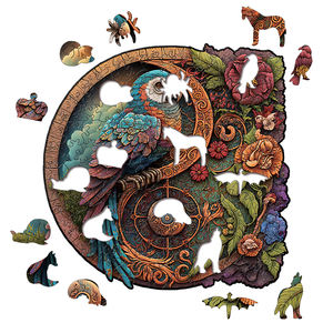 2025 gaya baru A3 3MM <span class=keywords><strong>Puzzle</strong></span> En Bois kayu lapis presisi tinggi kayu Jigsaw <span class=keywords><strong>Puzzle</strong></span> untuk rak buku dekorasi - Product Image 3