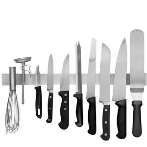 <b>Magnetic</b> Knife Holder <b>Strip</b> Block Rack Multipurpose Kitchen Utensiltool Holder Stainless Steel Spoon Fork Knife Organizer - Product Image 1