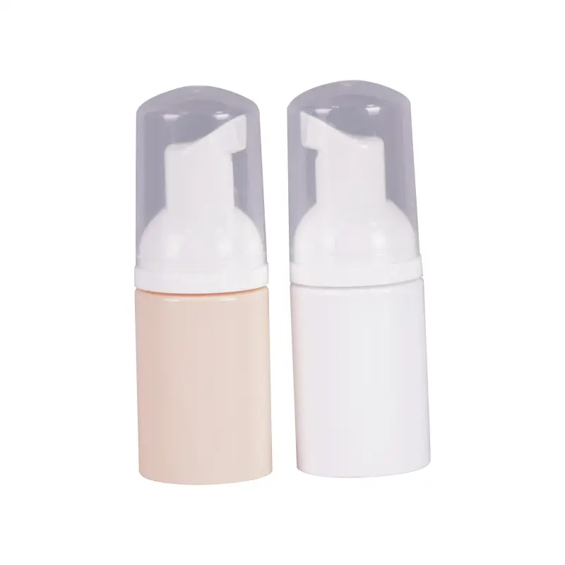 Cosmetici 1 oz 30 ml pet bianco ciglio glassato schiuma dimensione di viaggio bottiglia di schiuma