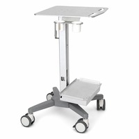 Chariot de densitomètre osseux à ultrasons médical avec plateforme et porte-gobelet réglable pour hôpital, clinique, vente en gros, OEM